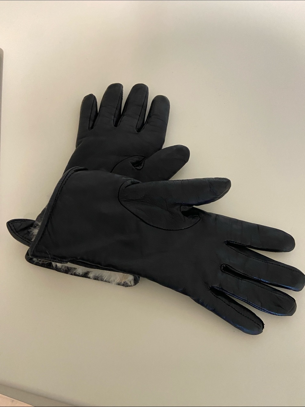 Fratelli Orsini Black Leather Gloves A1 - Picture 2 of 5